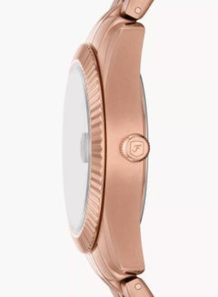 FOSSIL Women's Scarlette Three-Hand Date Rose Gold-Tone Stainless Steel Watch ES5369 - 32mm  - Image 2