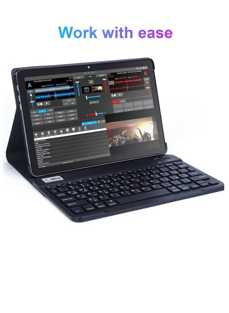 C idea C idea Tablet CM8500 Plus Screen size 10 inches Compatible Dual SIM 5G LTE Wifi 512 GB storage capacity and 8 RAM spac Supported with Wireless Mini Speaker Keyboard Mouse Protective Case Green  - Image 1