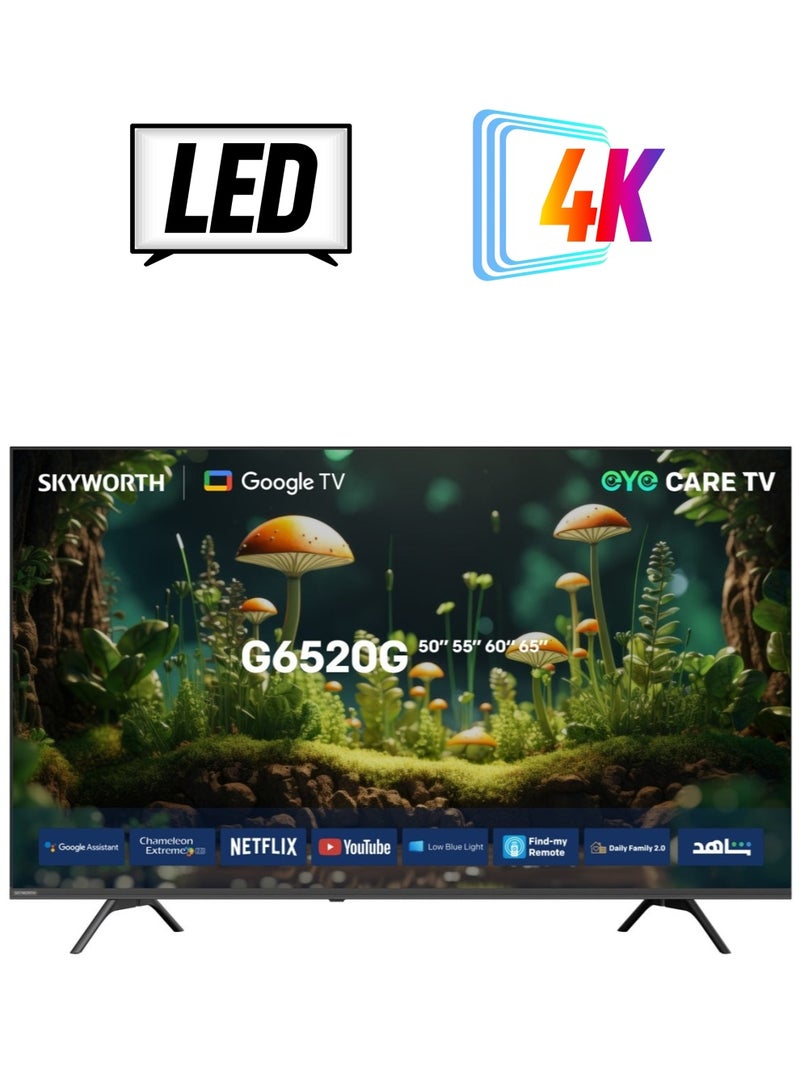 Skyworth SKYWORTH 60G6520G - 60" UHD 4K LED TV (Google TV) 60G6520G BLACK  - Image 1