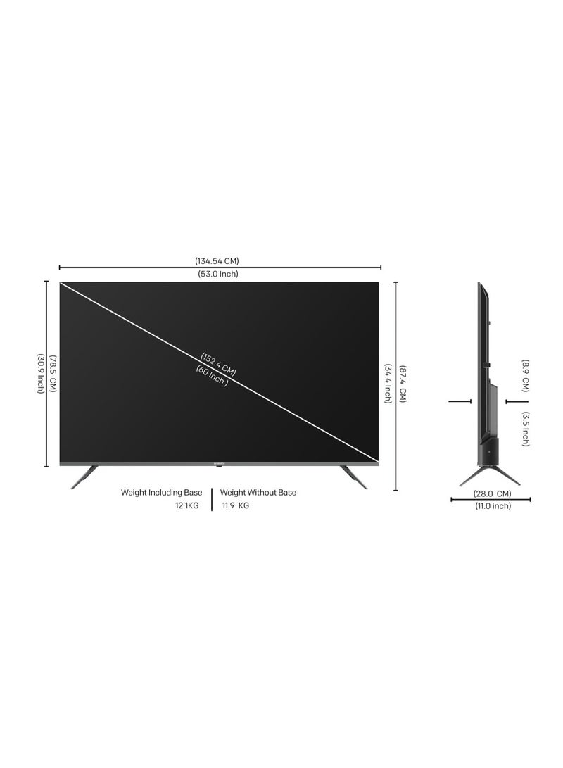 Skyworth - SKYWORTH 60G6500G - 60" UHD 4K LED TV (Google TV) 60G6500G Black - Image 1