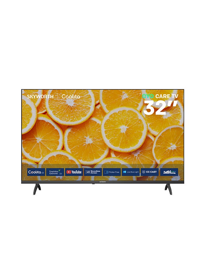 Skyworth 32" 2K LED Smart TV, Eye Care 2.0, Coolita 3.0, 60Hz, HDR10, Dolby Audio, 2-Year Warranty, 32E5000G BLACK - Image 1