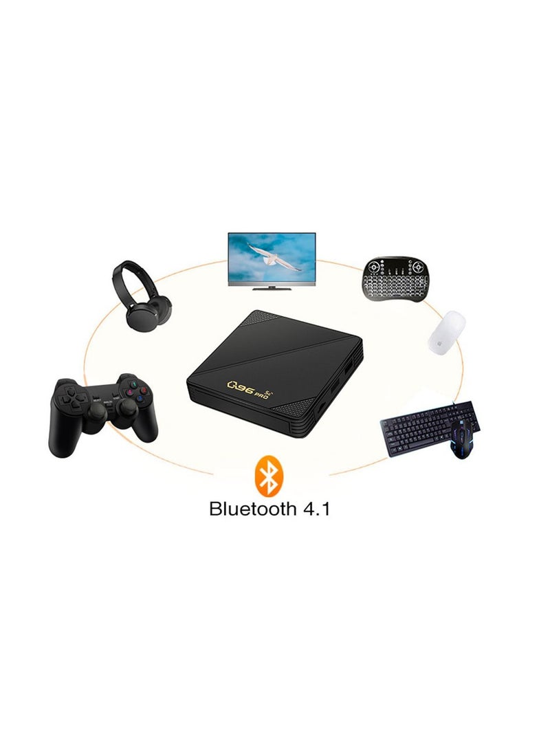 Wownect Pro Mini Smart Android 11.1 Tv box [2GB / 16GB] Amlogic S905L Quad Core 2.4G / 5G WIFI 4K H265 Media Player Quad Core Android TV Box Q96P Black  - Image 4