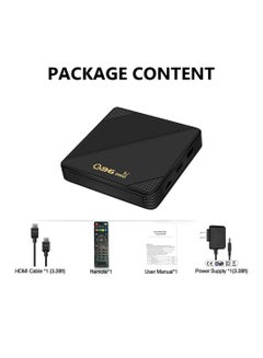 وونكت Pro Mini Smart Android 11.1 Tv box [2GB / 16GB] Amlogic S905L Quad Core 2.4G / 5G WIFI 4K H265 Media Player Quad Core Android TV Box Q96P Black  - Image 3