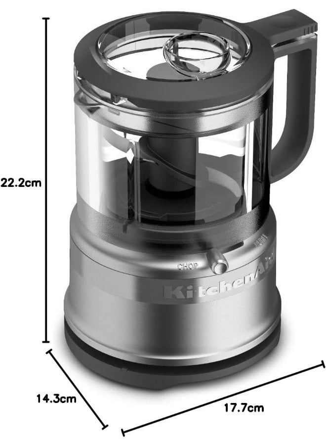 كيتشن إيد - Mini Food Chopper 240 W 5KFC3516BCU Contour Silver - Image 1
