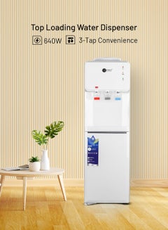AFRA Water Dispenser with Bottom Refrigerator, 3 Taps, Hot & Cold Water, Rust-Proof Tank, Fast Cooling, Auto Thermostat, Overheat Protection | 660W | 2-Year Warranty AF-9830WDWH White  - Image 3