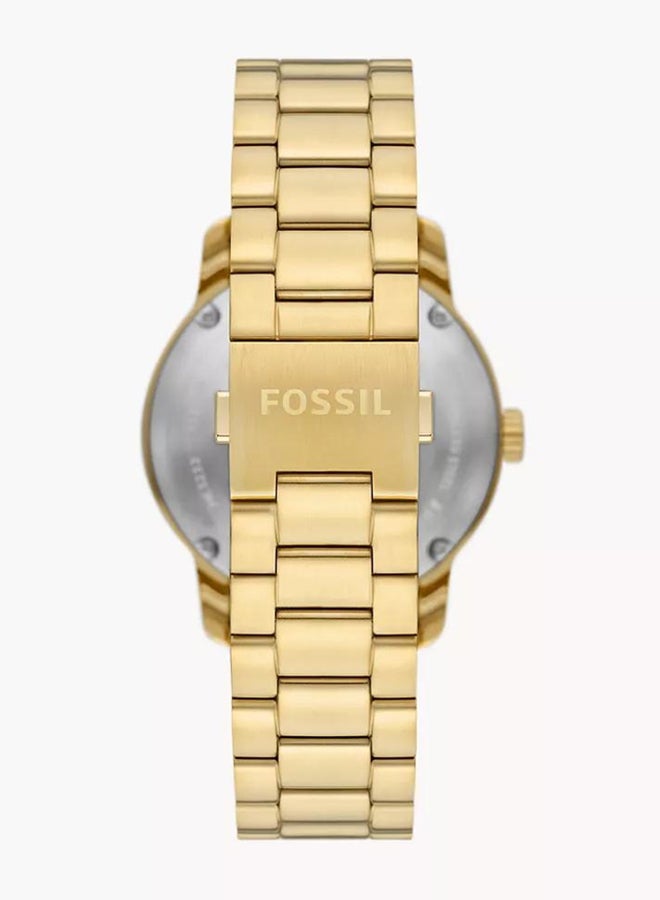 FOSSIL Men's Heritage Round Mechanical Watch ME3232 - 43 mm - Gold  - Image 4