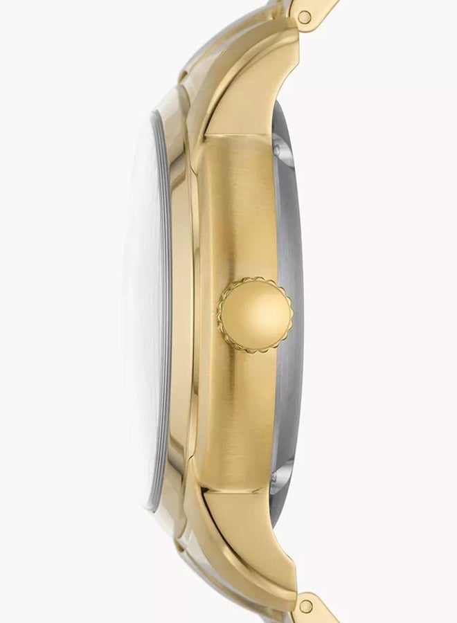 FOSSIL Men's Heritage Round Mechanical Watch ME3232 - 43 mm - Gold  - Image 3