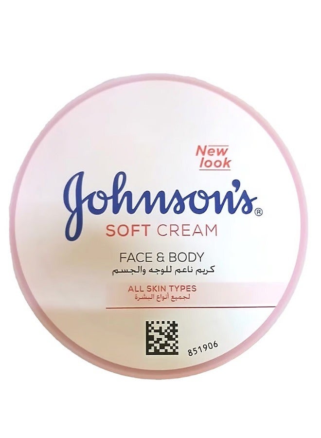 Johnson's Face & Body Cream 24 Hour Moisture Soft 100ml  - Image 5