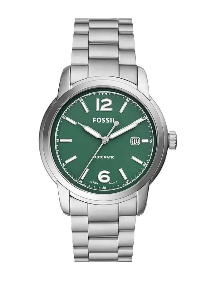 فوسيل - Men's Heritage Round Mechanical Watch ME3224 - 43 mm - Silver - Image 1