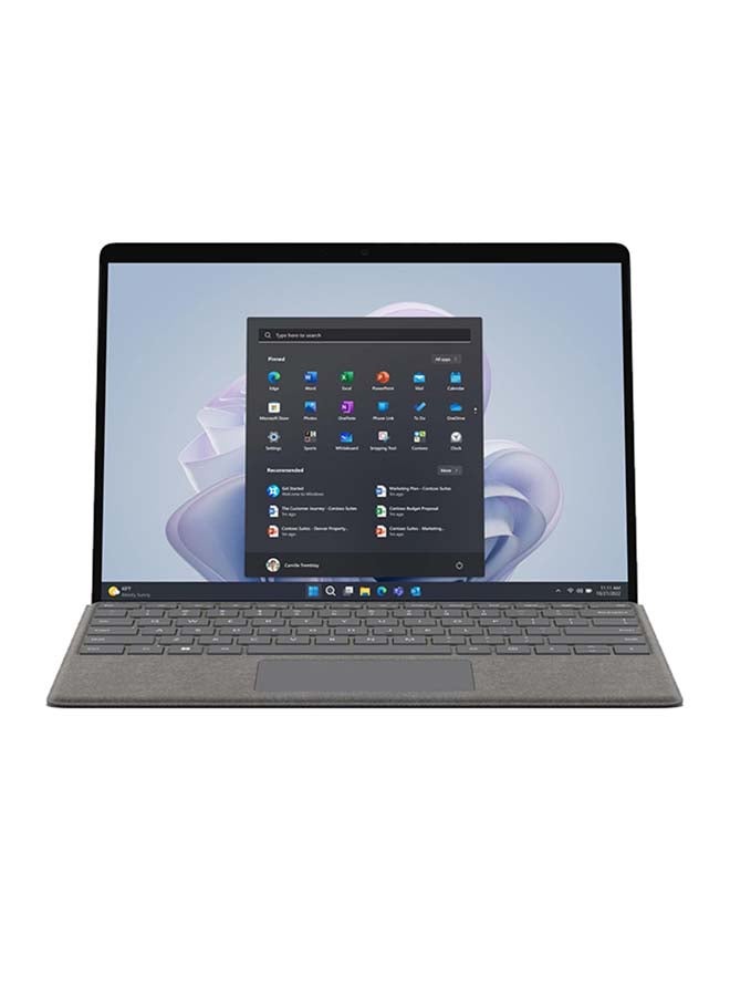 Microsoft - Surface Pro 9 Laptop With 13-Inch Display, Core i7-1255U Processor/16GB RAM/512GB SSD/Intel Iris Xe Graphics/Windows 11 Pro English/Arabic Platinum - Image 1