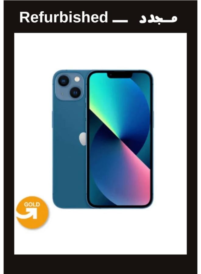 ابل  UPGRADE | Refurbished |APPLE iPhone 13 128GB Blue Single Sim | Gold Grade - Image 1