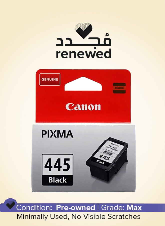 كانون Renewed - Pixma 445 Printer Ink Cartridge Black Black - Image 1