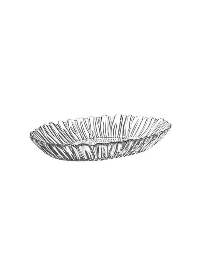 باساباتشي Pasabahce Glass Aurora Oval Serving Plate – (33 * 25cm) Turkey Made 33 * 25cmcm  - Image 1