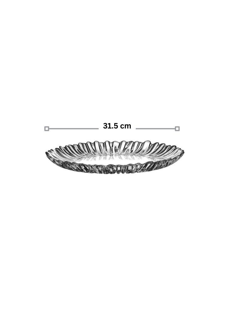 باساباتشي Pasabahce Aurora Cake Set – 7 Pieces -Large Plate 31.5cm +6 Small Plate 20.5cm-Turkey Made  - Image 4