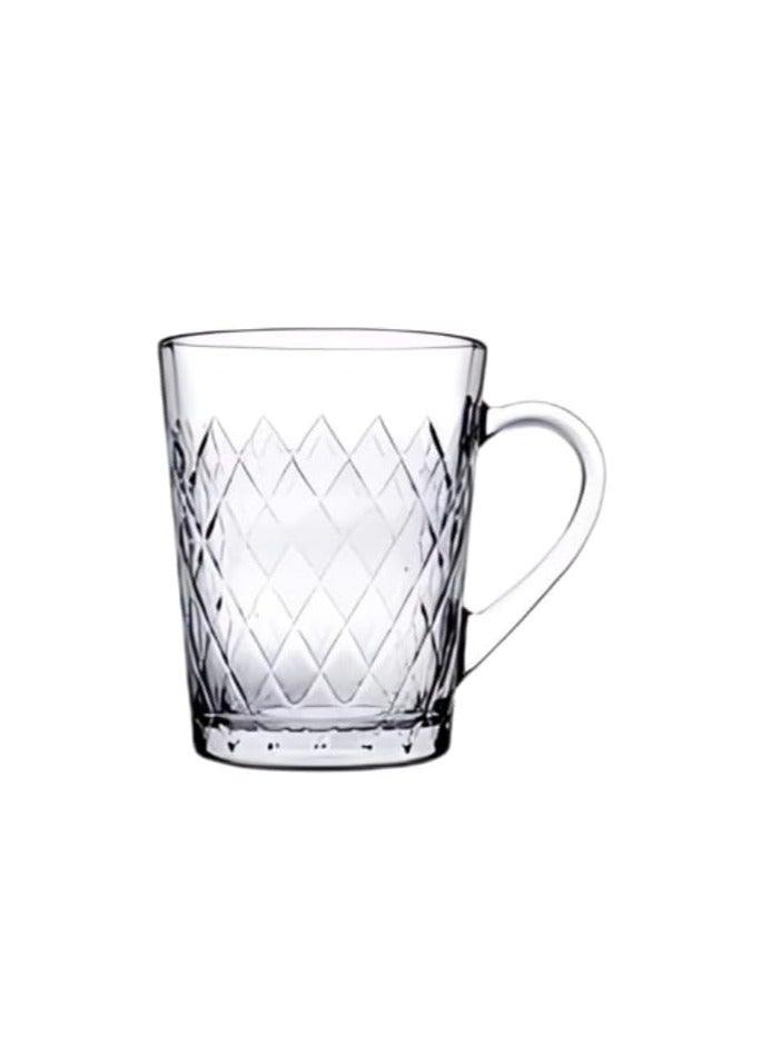 Pasabahce Mug Set “Ruby” Set of 6 Mugs- (265 cc)- Clear - Image 2