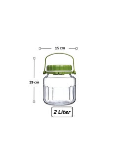 Pasabahce Pasabahce Glass Jar with Airtight Lid Harvest 2 Liter-Turkey Made  - Image 3