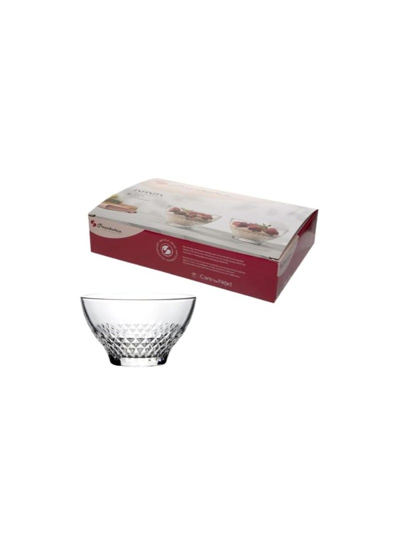 باساباتشي Pasabahce Infinity Soup Bowl Set of 6 bowls, (124 mm 4 3/4"),Turkey Made 415ml  - Image 4