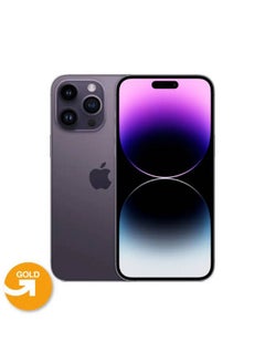 Apple UPGRADE | Refurbished |APPLE iPhone 14 Pro 256GB 6Ram Single Sim Deep Purple | Gold Grade  - Image 1