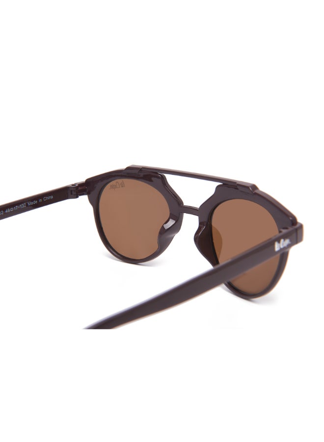 لي كوبر - Kids' Polarized Sunglasses Brown Frame Brown Lens - 48mm Lens - LCK102C02 - Image 1