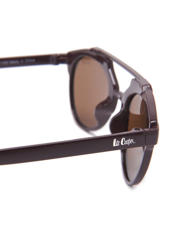 Lee Cooper Kids' Polarized Sunglasses Brown Frame Brown Lens - 48mm Lens - LCK102C02  - Image 5