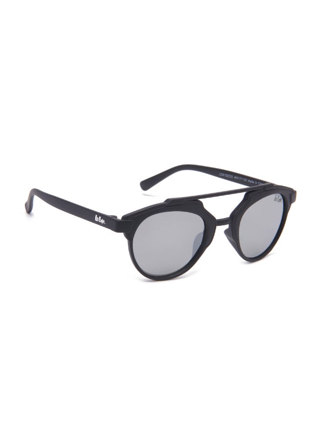 لي كوبر Polarized Sunglasses Black Frame Silver Mirror Mirror Lens 48mm  - LCK102C03  - Image 2