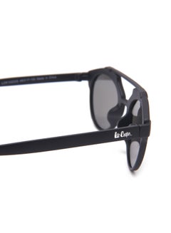 لي كوبر Polarized Sunglasses Black Frame Silver Mirror Lens - 48mm Lens - LCK102C03  - Image 4
