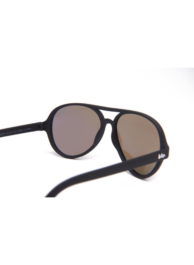 Lee Cooper Kids' Polarized Sunglasses Black Frame Green Mirror Lens - 55mm Lens - LCK103C01  - Image 4