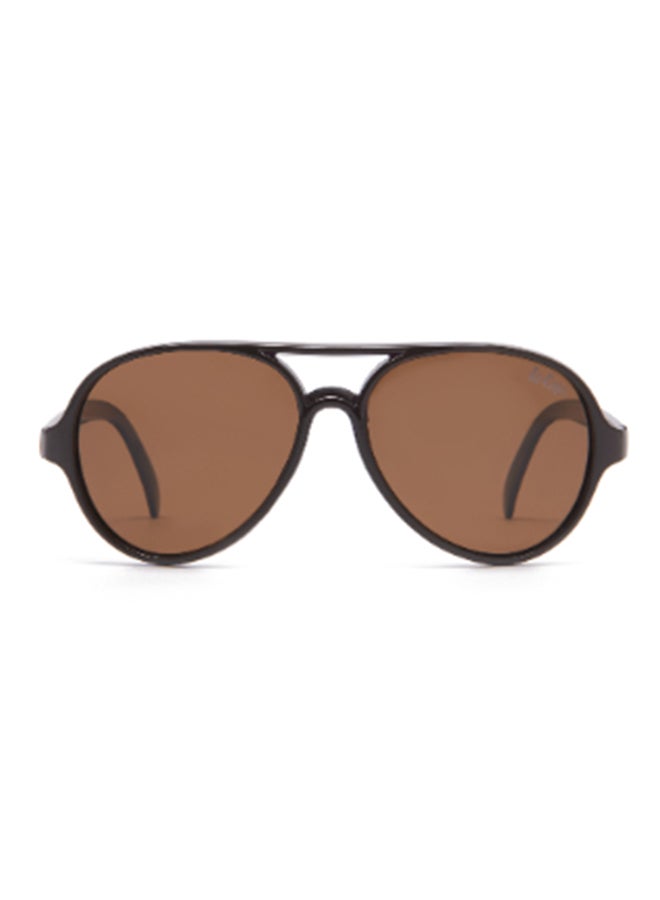 لي كوبر Kids' Polarized Sunglasses Brown Frame Brown Mirror Lens 55mm  - LCK103C02  - Image 1
