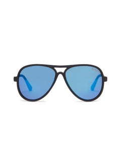 Lee Cooper Kids' Polarized Sunglasses Black Frame Blue Mirror Lens - 52mm Lens - LCK104C01  - Image 1