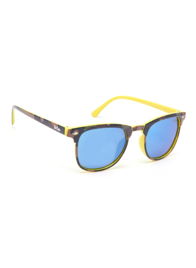 لي كوبر Kids' Polarized Sunglasses Yellow Frame Blue Mirror Mirror Lens 50mm  - LCK105C01  - Image 3