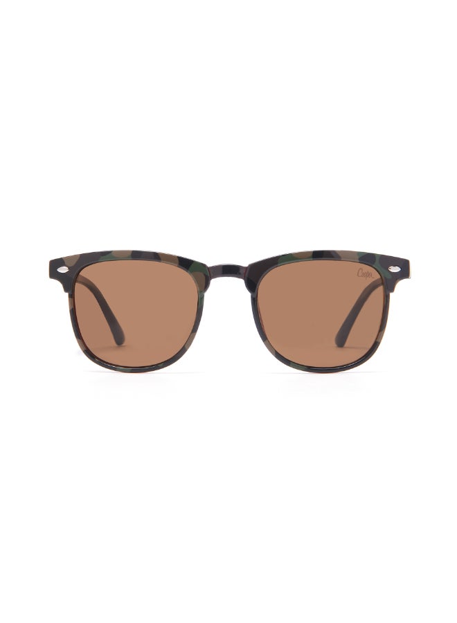 لي كوبر Kids' Polarized Sunglasses Brown Frame Brown Mirror Lens 50mm  - LCK105C02  - Image 1