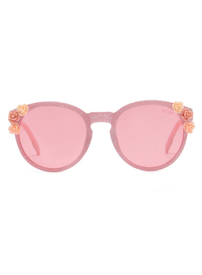 لي كوبر Girls' Polarized Sunglasses Pink Frame Pink Mirror Lens 46mm  - LCK107C01  - Image 1