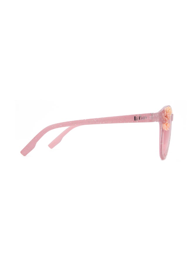 لي كوبر Girls' Polarized Sunglasses Pink Frame Pink Mirror Lens 46mm  - LCK107C01  - Image 4