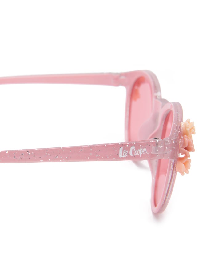 لي كوبر Girls' Polarized Sunglasses Pink Frame Pink Mirror Lens 46mm  - LCK107C01  - Image 5