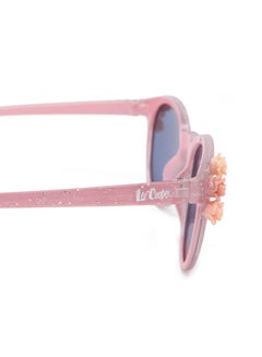 لي كوبر Girls' Polarized Sunglasses Pink Frame Grey Lens - 46mm Lens - LCK107C02  - Image 5