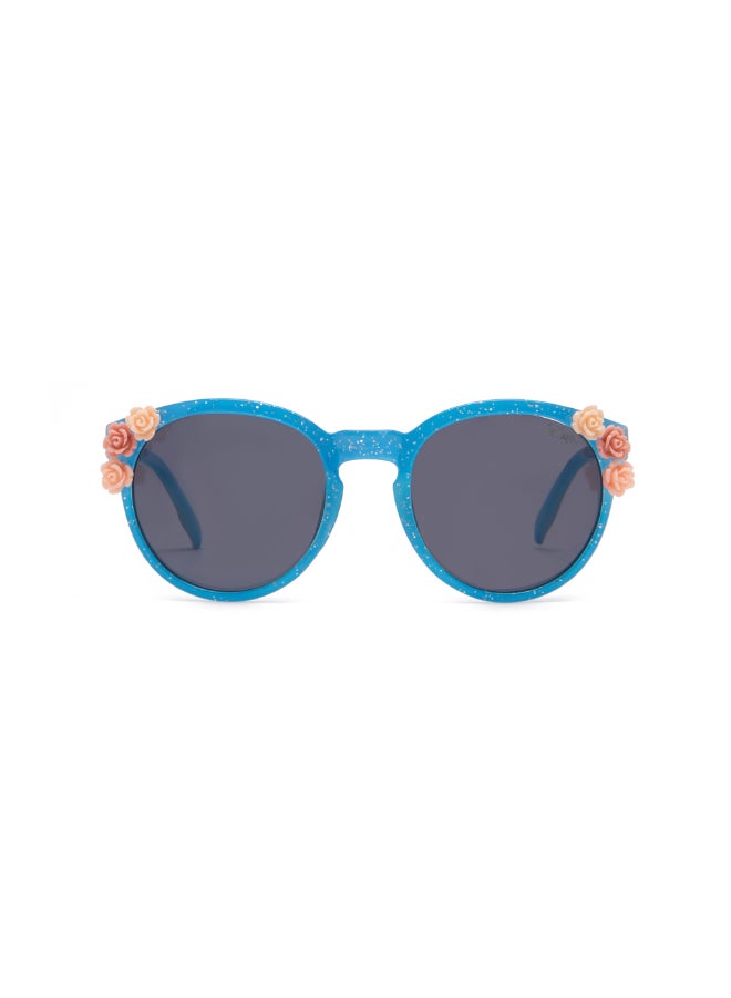 لي كوبر - Girls' Polarized Sunglasses Blue Frame Blue Lens - 46mm Lens - LCK107C03 - Image 1