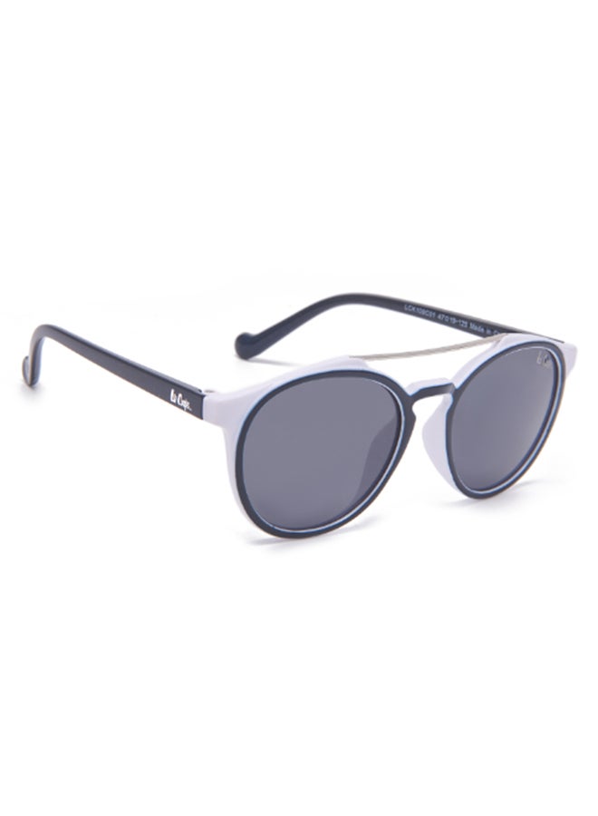 لي كوبر Kids' Polarized Sunglasses Blue Frame Grey Mirror Lens 47mm  - LCK109C01  - Image 2