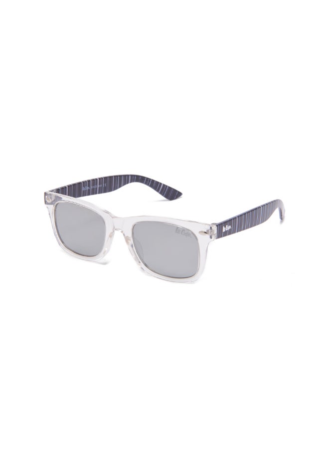 Lee Cooper Kids' Polarized Sunglasses Transprarent Frame Silver Mirror Lens - 44mm Lens - LCK114C02  - Image 3