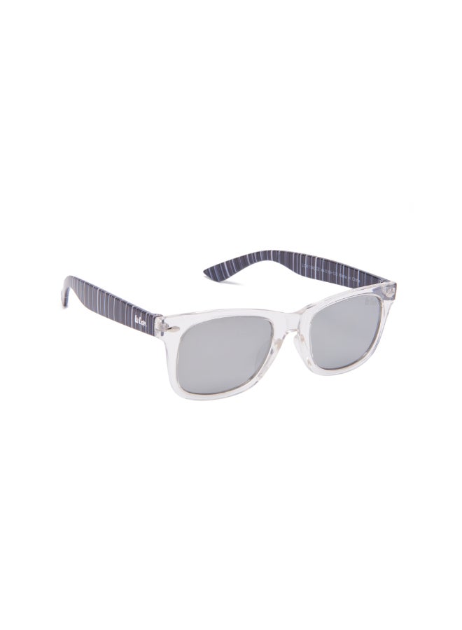 Lee Cooper Kids' Polarized Sunglasses Transprarent Frame Silver Mirror Lens - 44mm Lens - LCK114C02  - Image 2