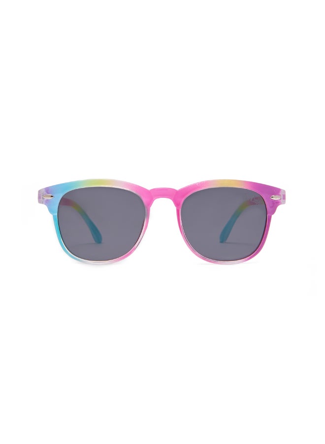 Lee Cooper Kids' Polarized Sunglasses Rainbow Colorful Frame Grey Lens - 41mm Lens - LCK115C01  - Image 1