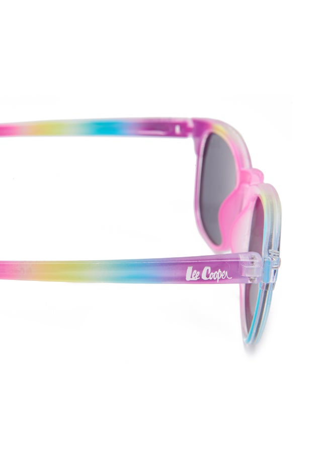 Lee Cooper Kids' Polarized Sunglasses Rainbow Colorful Frame Grey Lens - 41mm Lens - LCK115C01  - Image 5