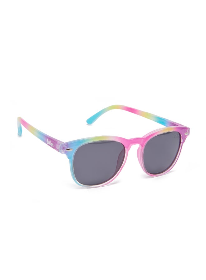 Lee Cooper Kids' Polarized Sunglasses Rainbow Colorful Frame Grey Lens - 41mm Lens - LCK115C01  - Image 2