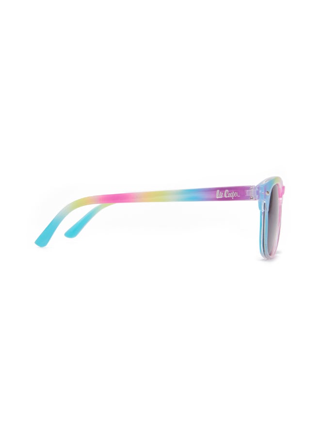 Lee Cooper Kids' Polarized Sunglasses Rainbow Colorful Frame Grey Lens - 41mm Lens - LCK115C01  - Image 4