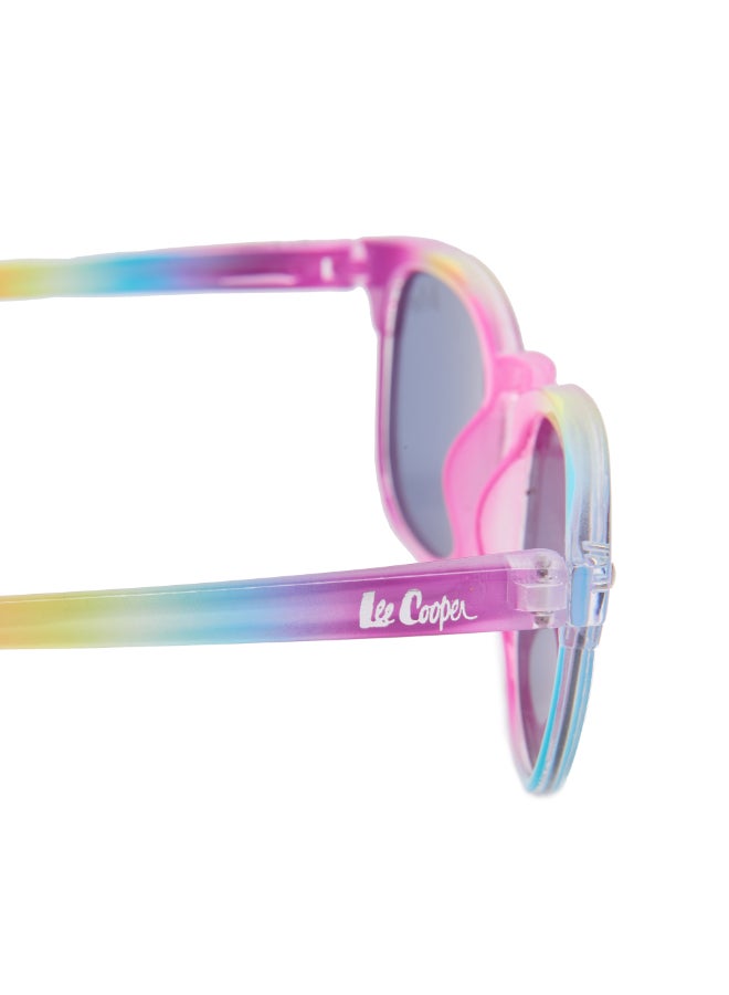لي كوبر Kids' Polarized Sunglasses Rainbow Colorful Frame Blue Mirror Lens 41mm  - LCK115C02  - Image 4