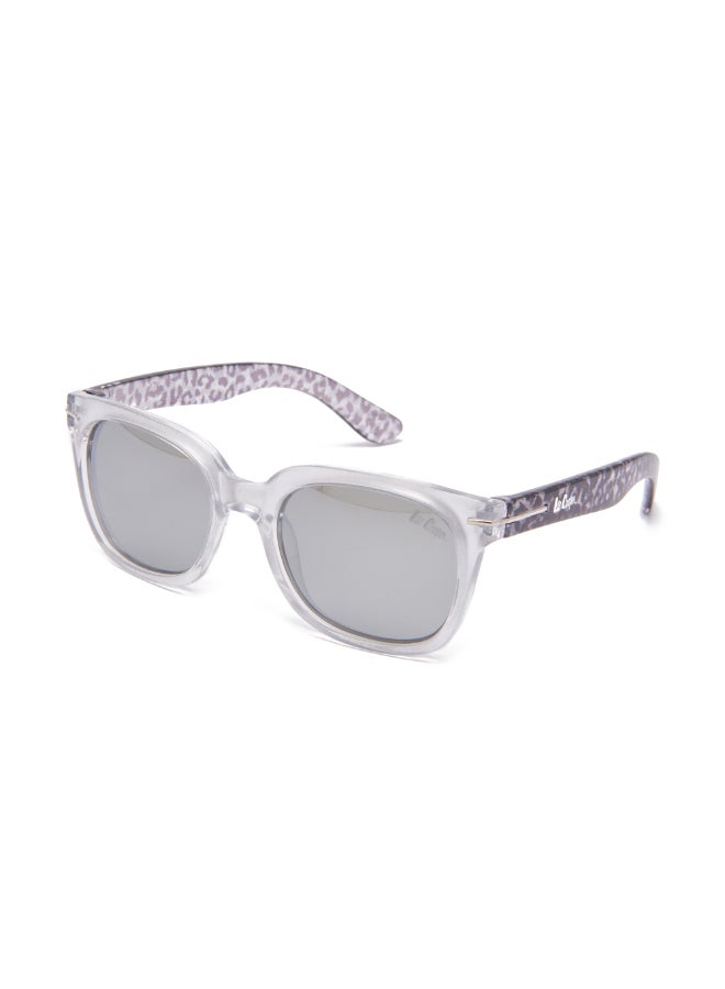 لي كوبر Polarized Sunglasses Silver Frame Silver Mirror Mirror Lens 47mm  - LCK116C02  - Image 3