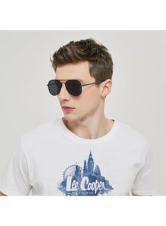 لي كوبر Polarized Sunglasses Black Frame Smoke Lens - 57mm Lens - LC1015C02  - Image 5