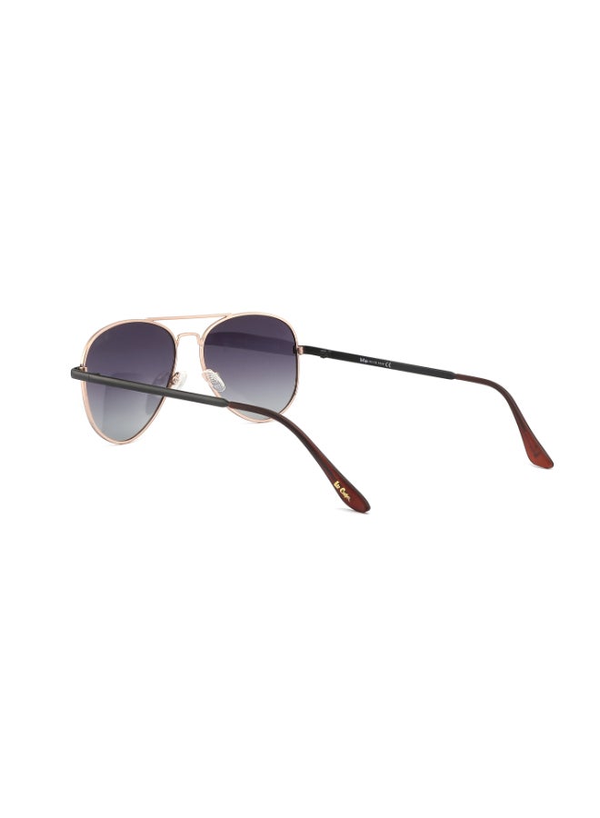 لي كوبر - Polarized Sunglasses Gold Frame Grad Smoke Lens - 57mm Lens - LC1015C03 - Image 1