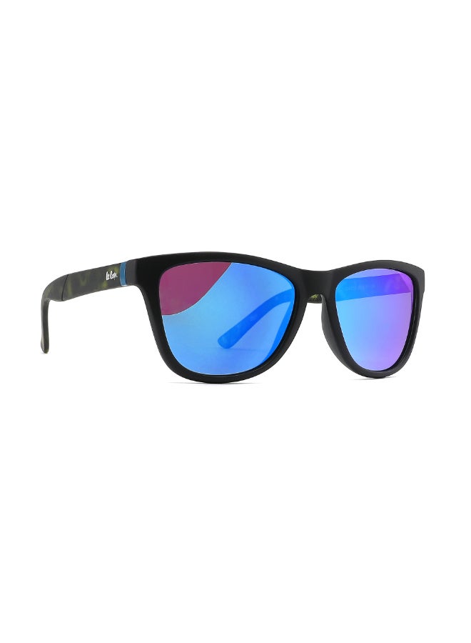 لي كوبر Polarized Sunglasses Demi Frame Blue Revo Mirror Lens 55mm  - LC1039C03  - Image 2