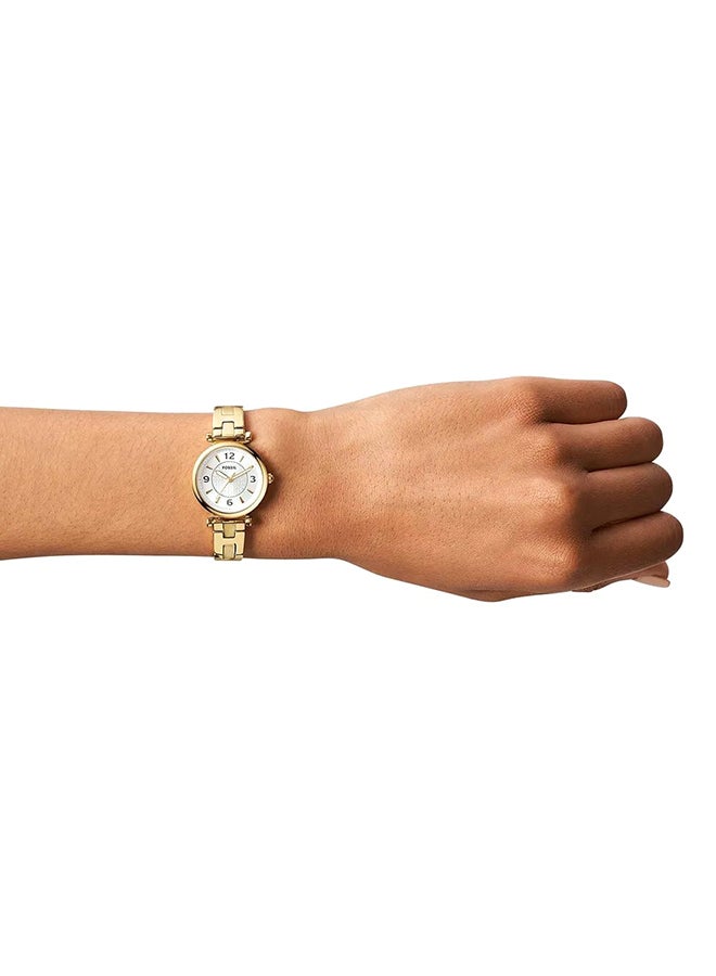 FOSSIL Women's Carlie Round Quartz Watch ES5203 - 28 mm - Gold  - Image 2