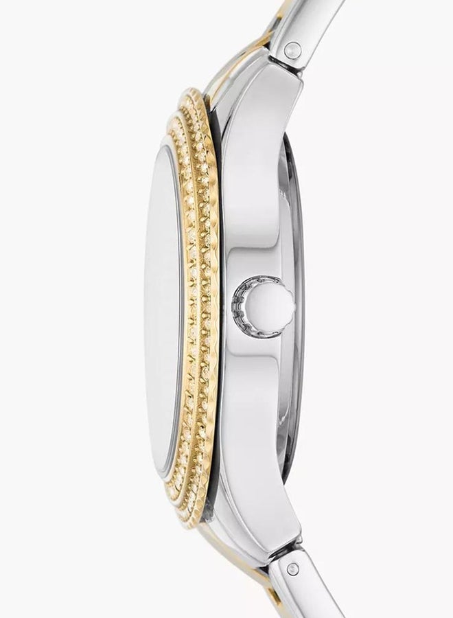 FOSSIL Women's Stella Round Quartz Watch ES5138 - 30 mm - Multicolour  - Image 3